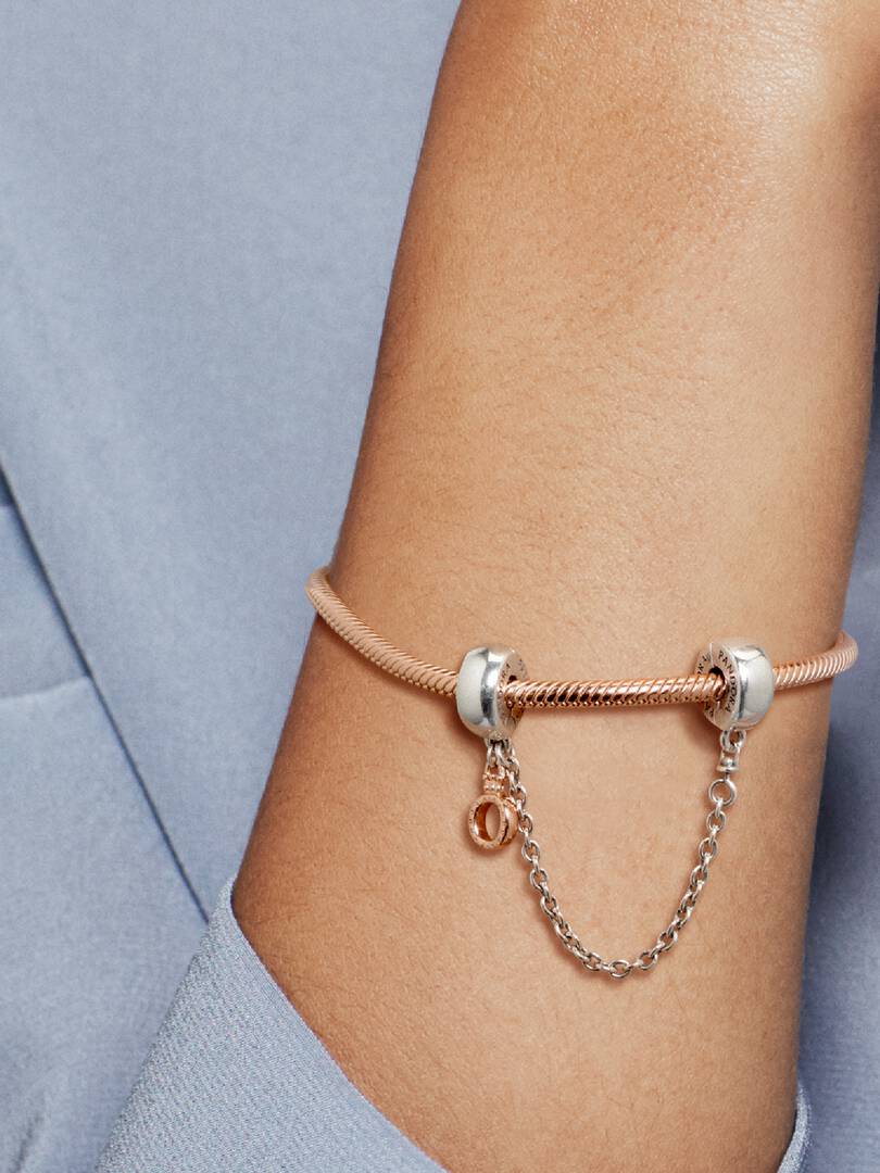 Crown O Safety Chain Charm