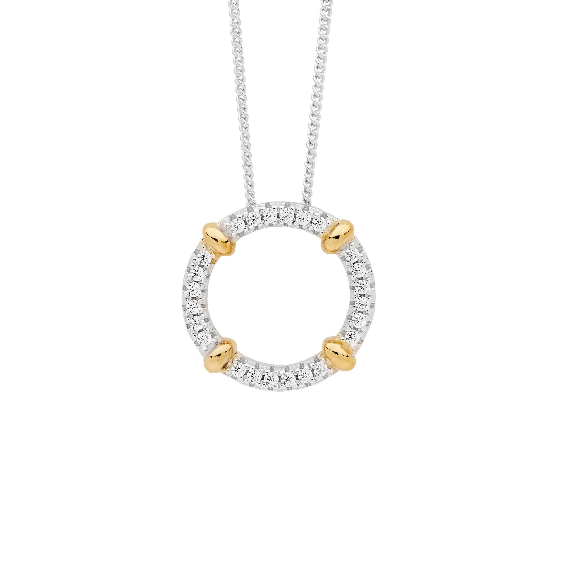 Sterling Silver 16mm Circle Necklace