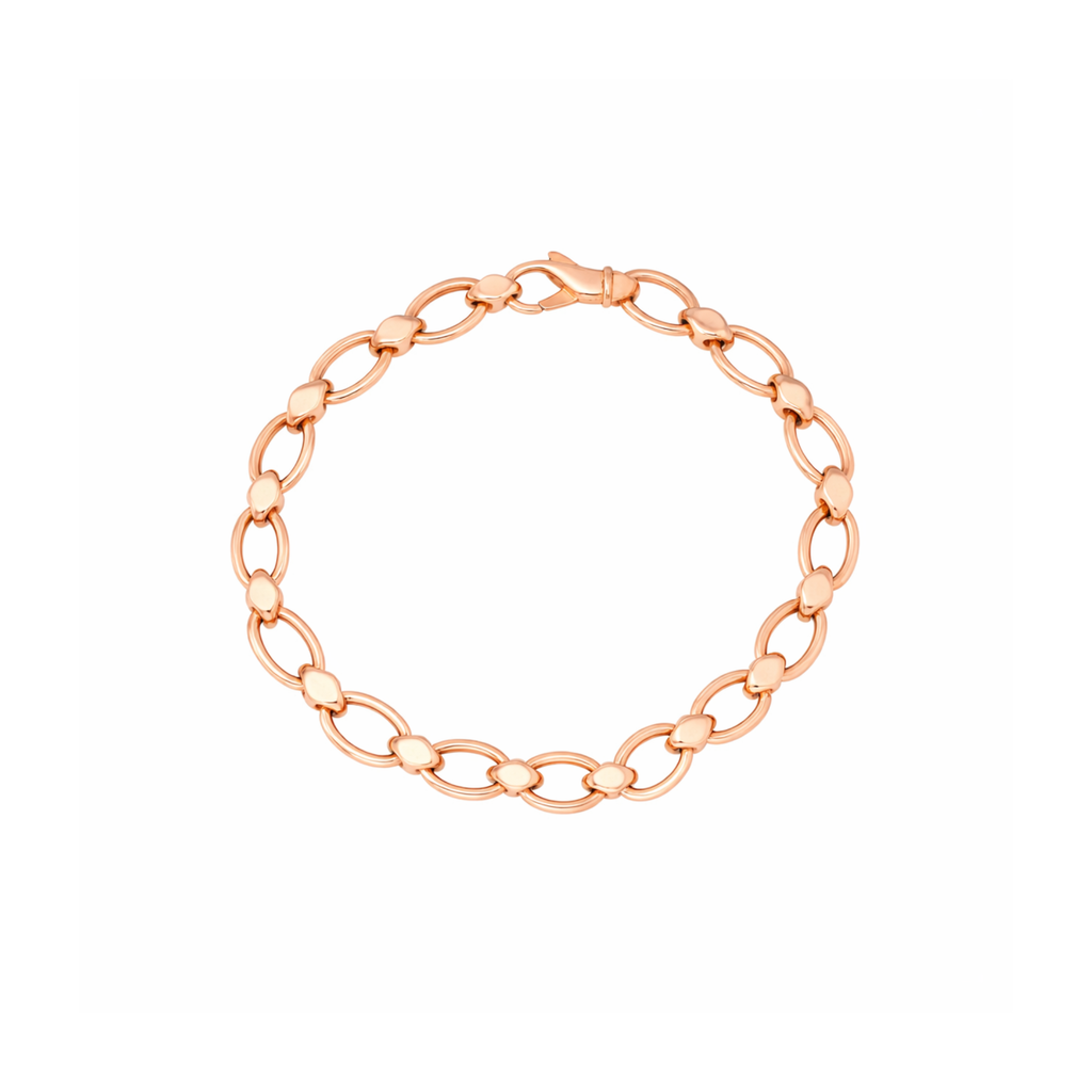 Marquise Oval Belcher Bracelet