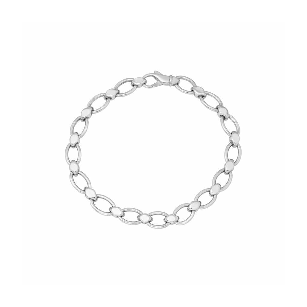 Marquise Oval Belcher Bracelet