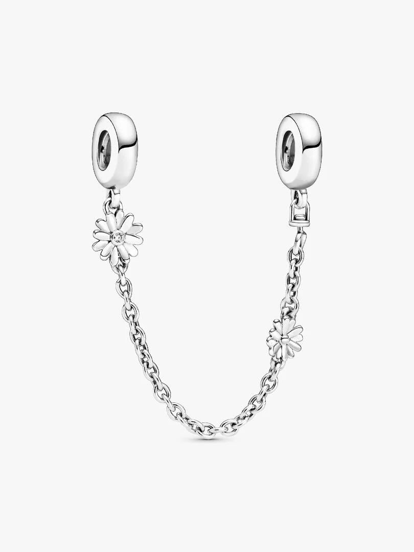 Daisy Flower Safety Chain Charm