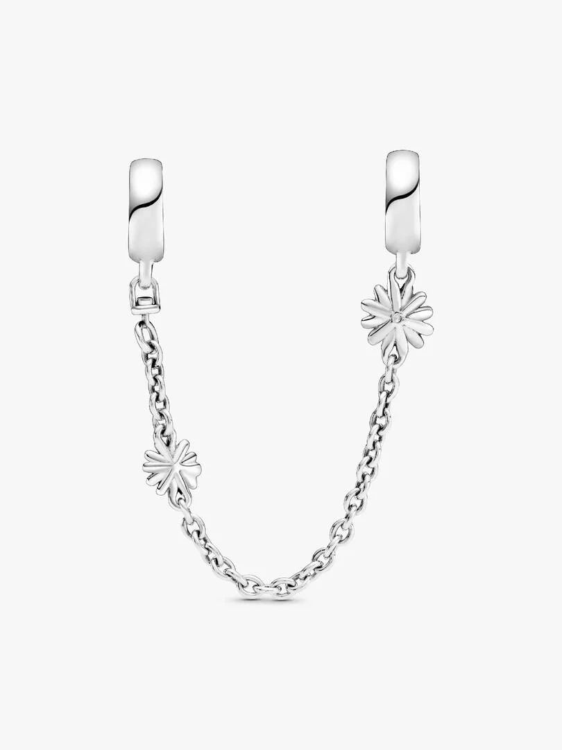 Daisy Flower Safety Chain Charm
