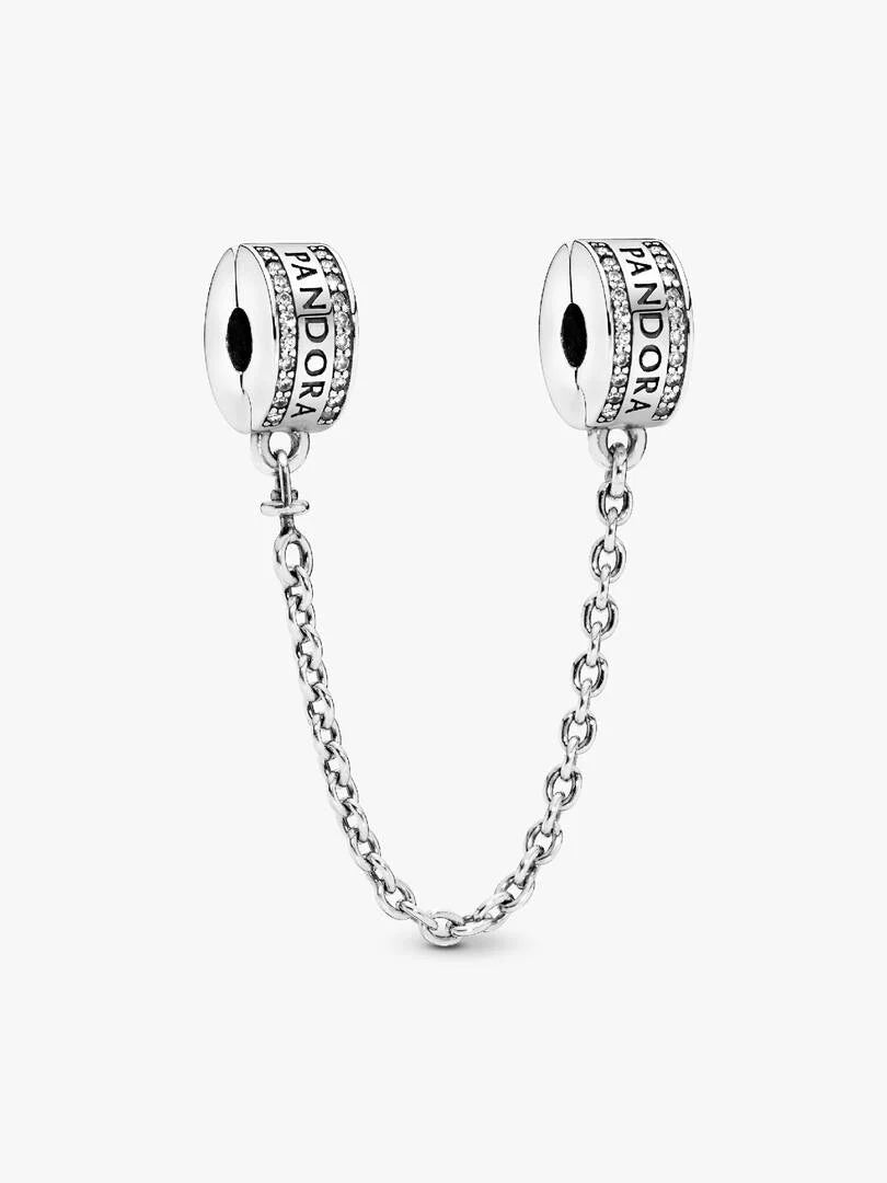 Logo Safety Chain Clip Charm