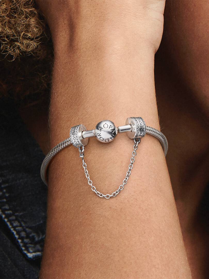 Logo Safety Chain Clip Charm