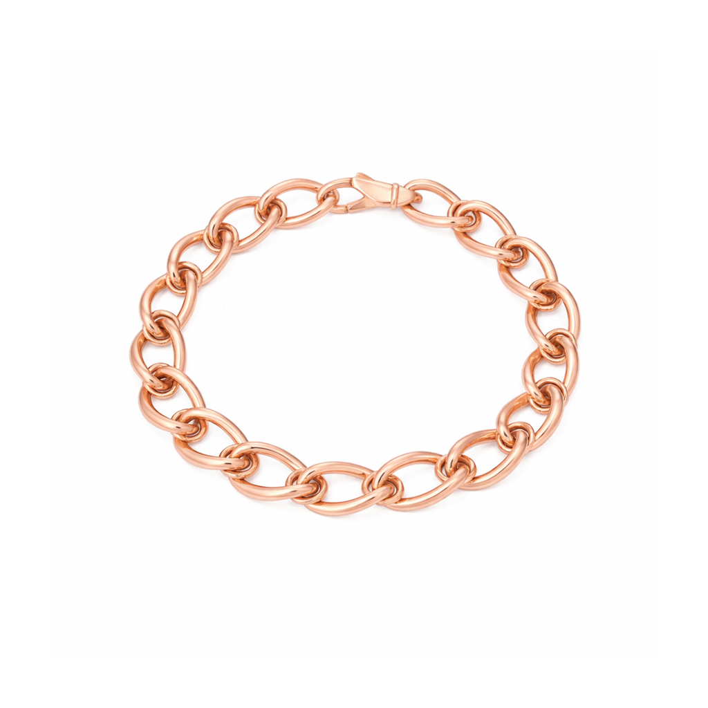 Round Interlock Curb Bracelet