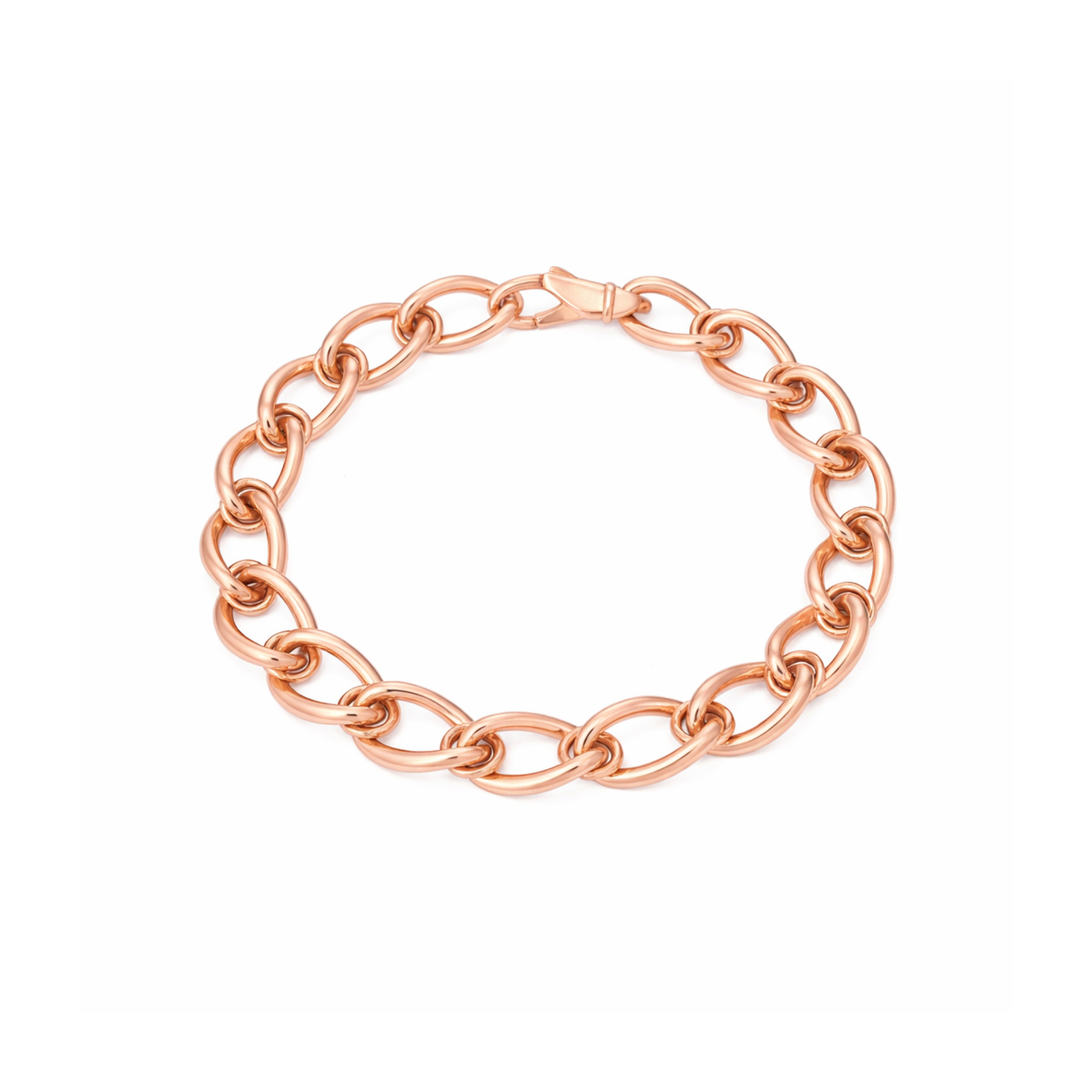 Round Interlock Curb Bracelet