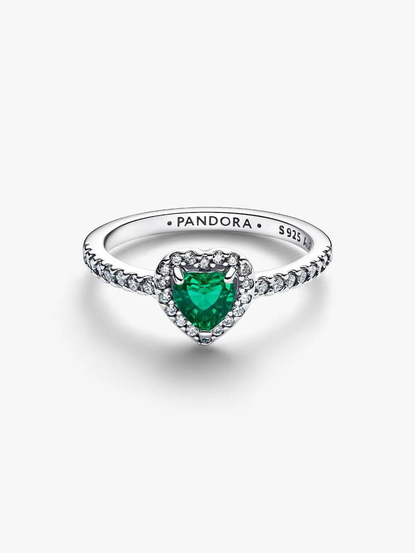 May Crystal Birthstone Elevated Heart Ring
